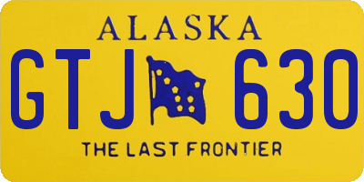 AK license plate GTJ630