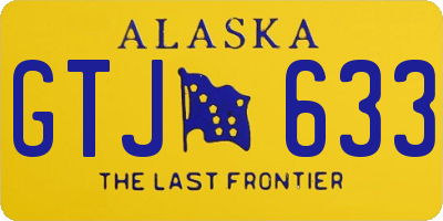 AK license plate GTJ633