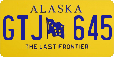 AK license plate GTJ645