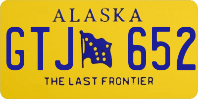AK license plate GTJ652