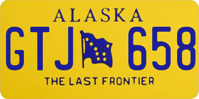 AK license plate GTJ658