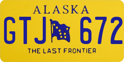 AK license plate GTJ672