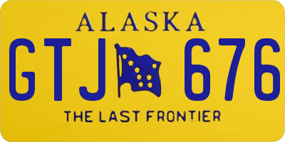 AK license plate GTJ676