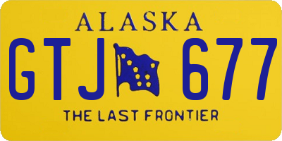AK license plate GTJ677