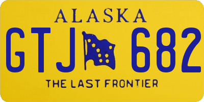 AK license plate GTJ682