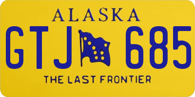 AK license plate GTJ685