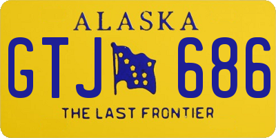 AK license plate GTJ686