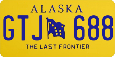 AK license plate GTJ688