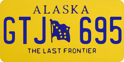 AK license plate GTJ695