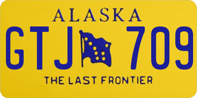 AK license plate GTJ709