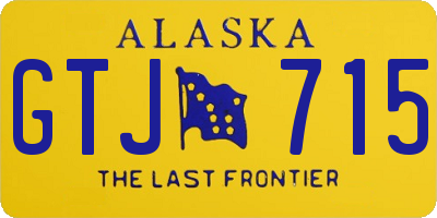 AK license plate GTJ715