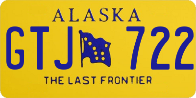 AK license plate GTJ722