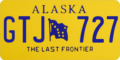 AK license plate GTJ727