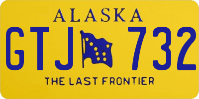 AK license plate GTJ732