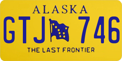 AK license plate GTJ746