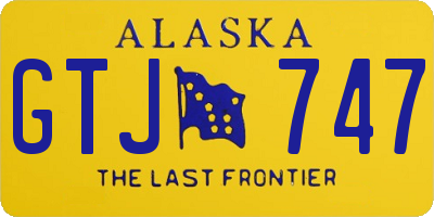 AK license plate GTJ747