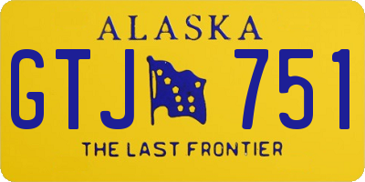 AK license plate GTJ751