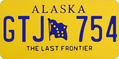 AK license plate GTJ754