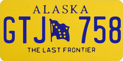 AK license plate GTJ758