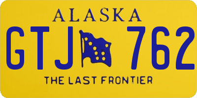 AK license plate GTJ762