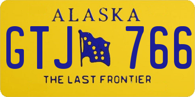 AK license plate GTJ766