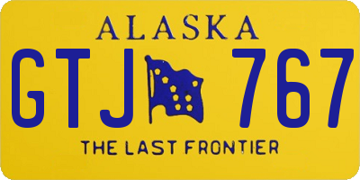 AK license plate GTJ767