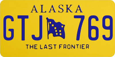 AK license plate GTJ769