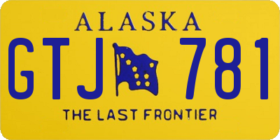 AK license plate GTJ781