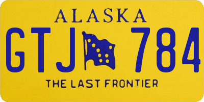 AK license plate GTJ784