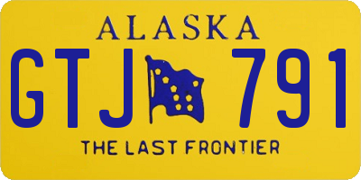 AK license plate GTJ791