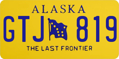 AK license plate GTJ819