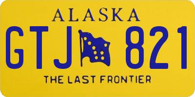 AK license plate GTJ821