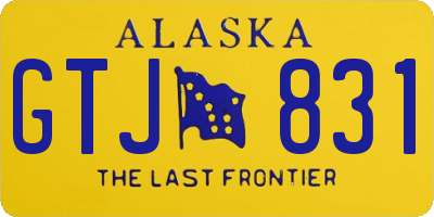 AK license plate GTJ831