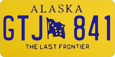 AK license plate GTJ841