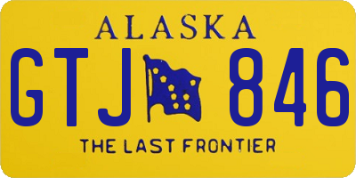 AK license plate GTJ846