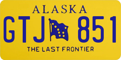 AK license plate GTJ851
