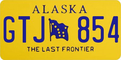 AK license plate GTJ854