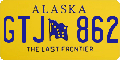 AK license plate GTJ862