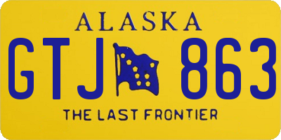 AK license plate GTJ863
