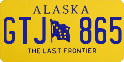 AK license plate GTJ865