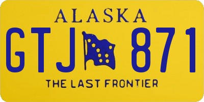 AK license plate GTJ871