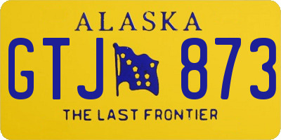 AK license plate GTJ873