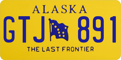 AK license plate GTJ891