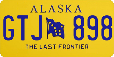 AK license plate GTJ898