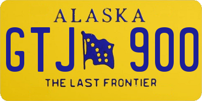 AK license plate GTJ900