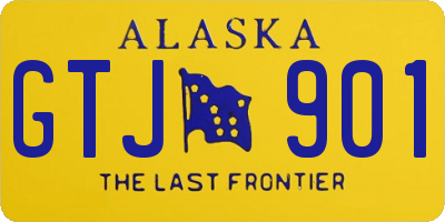 AK license plate GTJ901