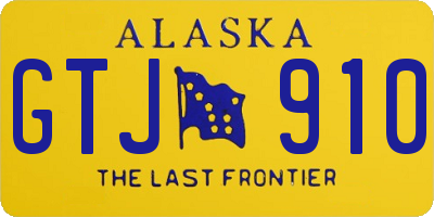 AK license plate GTJ910
