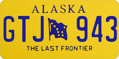 AK license plate GTJ943