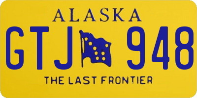 AK license plate GTJ948