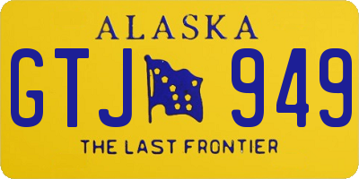 AK license plate GTJ949